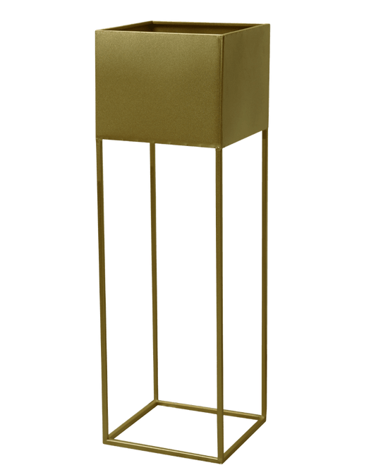 MACETA CADEN DORADA GRANDE