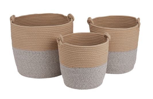 SET DE CANASTAS SILIO BEIGE